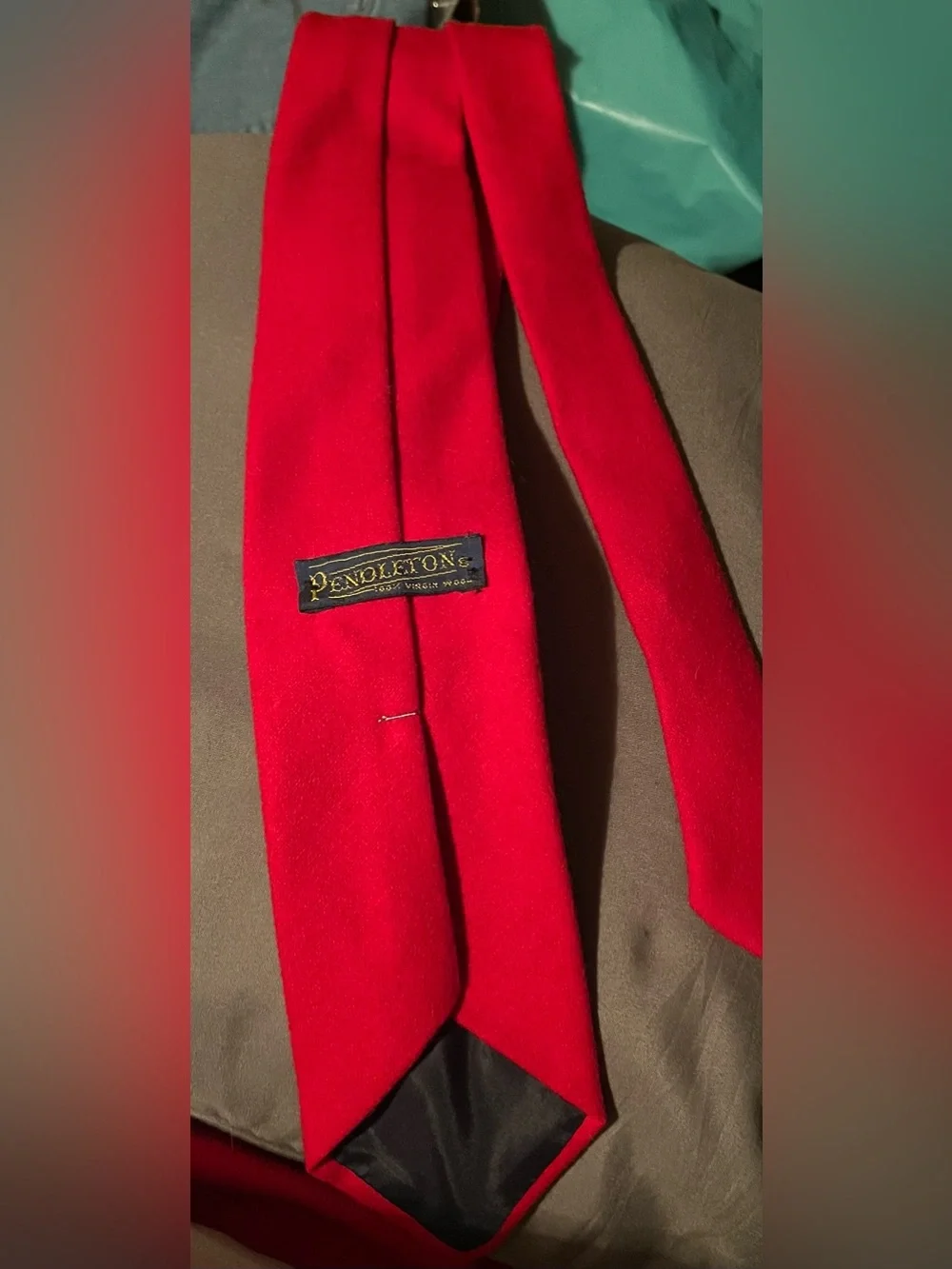 Pendleton Vintage Red Virgin Wool Tie